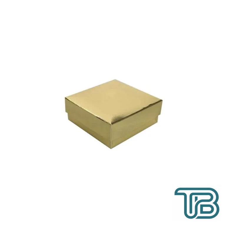 Komple Karton Kutu Düz Renk 7X7X2.2 CM (25 Adet) Gold - Eminönü ToptanS | Ticaretin Kalbinden
