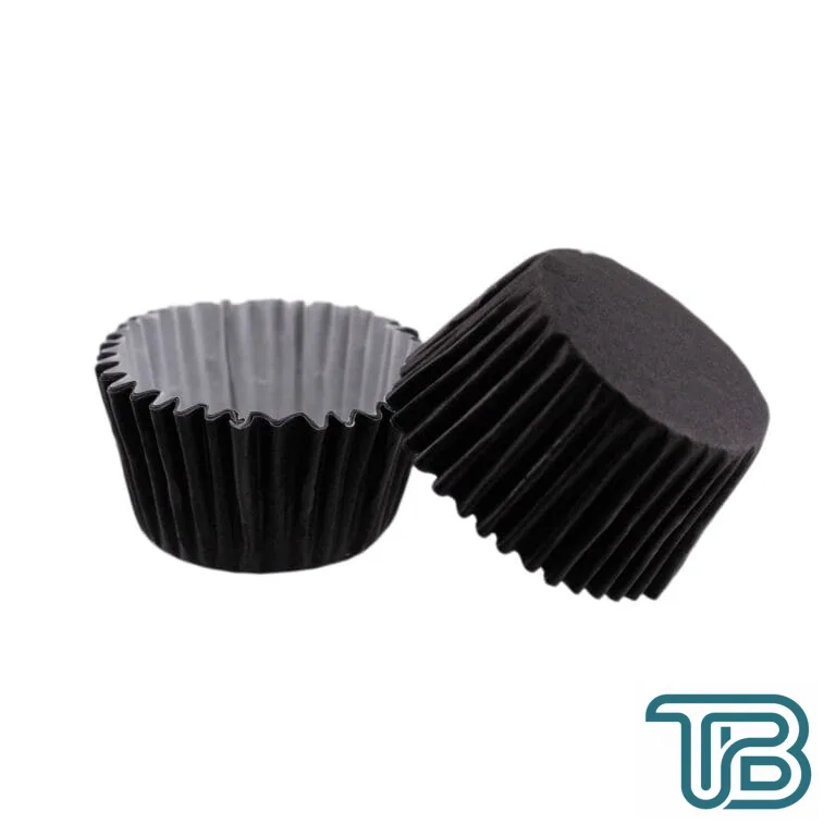 Cupcake Kalıbı Pet Kapsül Kek Kalıbı 48X34 MM (100 Adet) Siyah - Eminönü ToptanS | Ticaretin Kalbinden