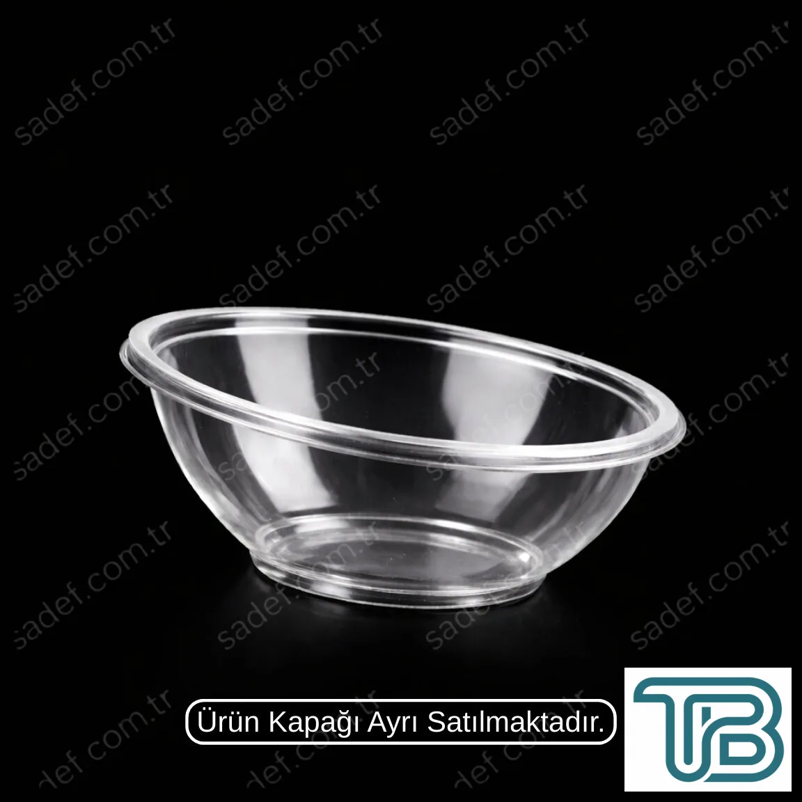 750 CC. EĞİK SALATA KABI ŞEFFAF 17,5 GR LARPLAST 400 ADET