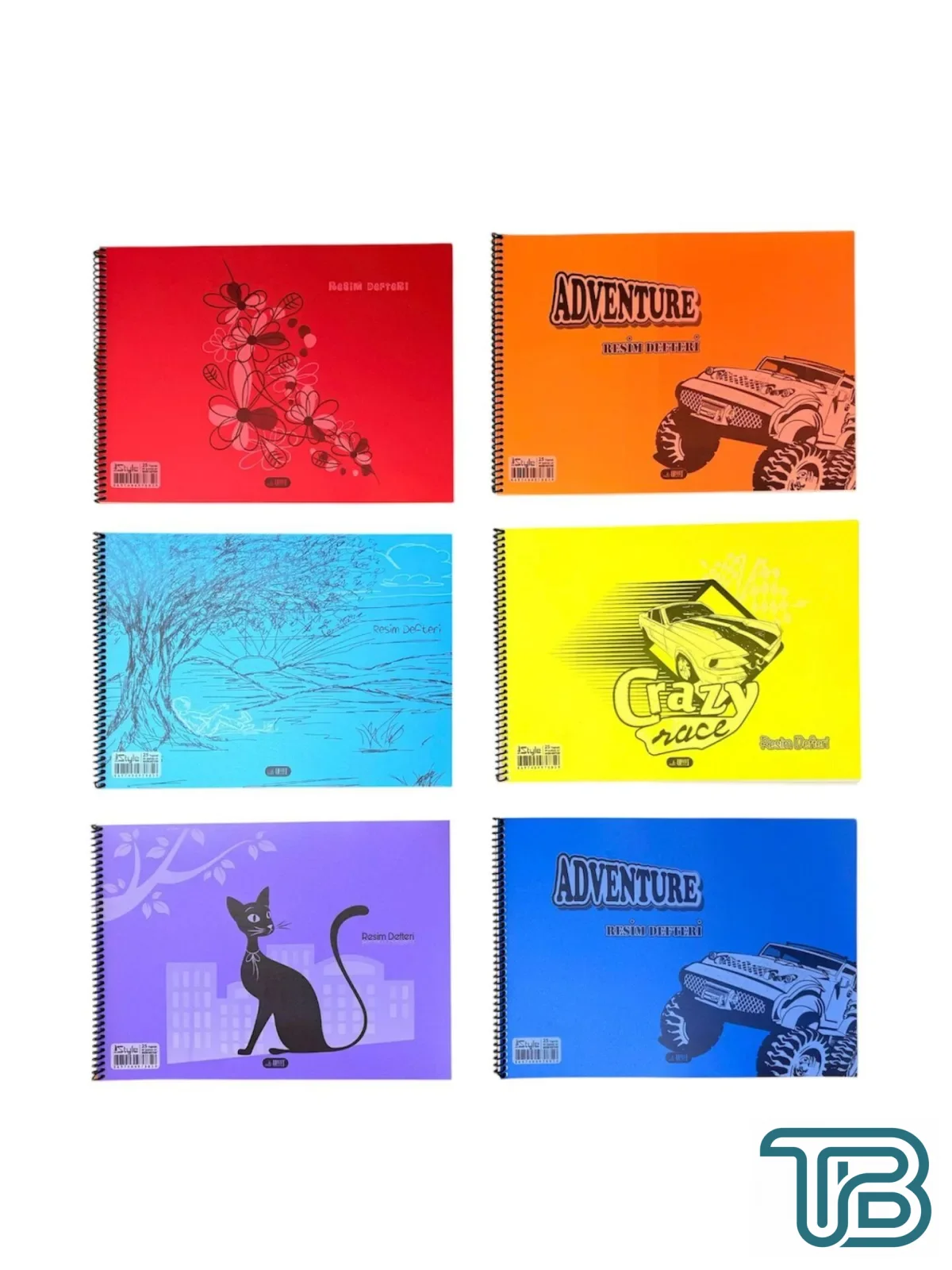 Umut Defter 25x35 Plastik Kapak Resim Defteri 25 Yaprak 12 Adet