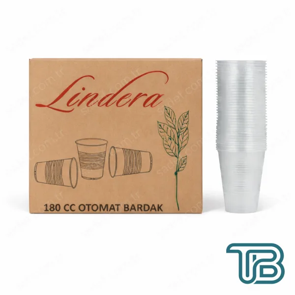 LİNDERA 180 CC PLASTİK BARDAK 1,1 GR ŞEFFAF 100 ADET