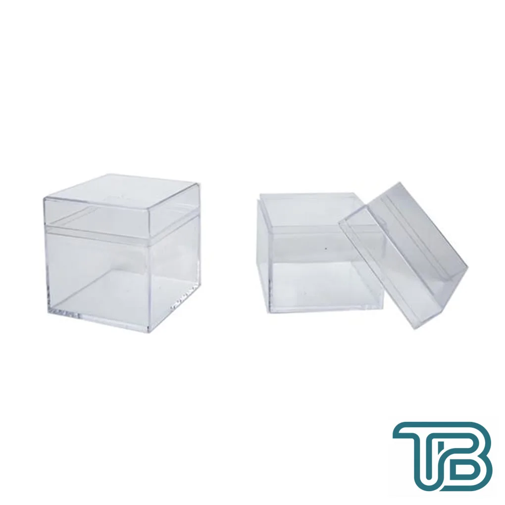 Kutu Kare Model Mika 4X4X4 CM Şeffaf (25 Adet) - Eminönü ToptanS | Ticaretin Kalbinden