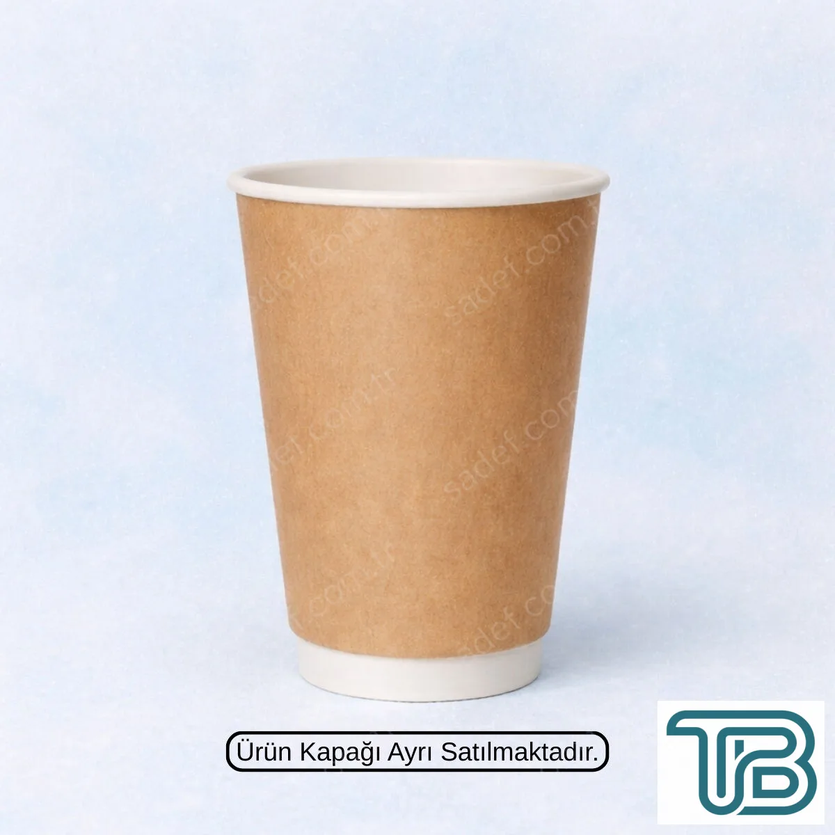 KRAFT DOUBLE WALL 16 OZ BASKISIZ KARTON BARDAK SICAK 500 ADET
