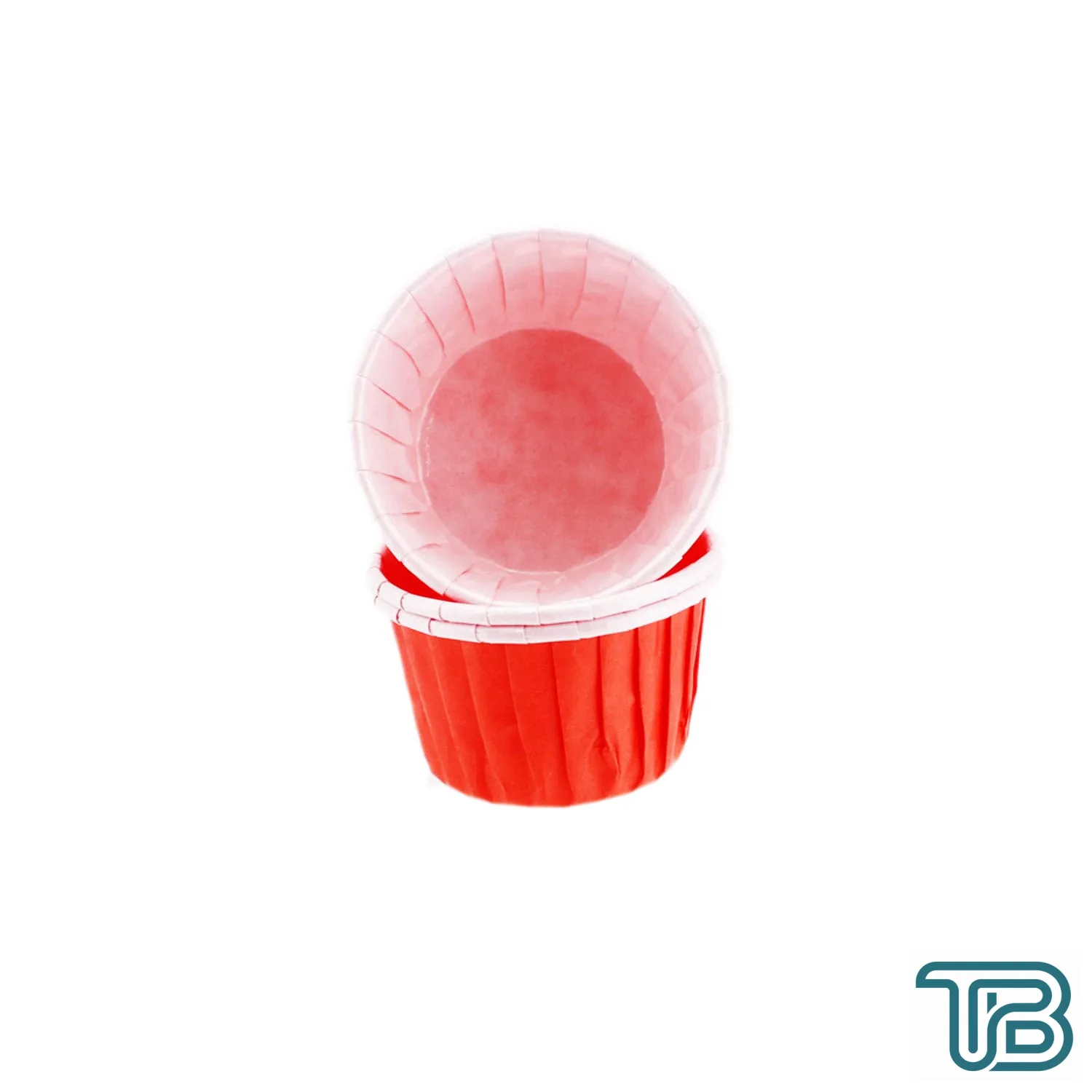 Cupcake Kalıbı Küçük Boy Düz Renk 44X35 MM (50 Adet) Kırmızı - Eminönü ToptanS | Ticaretin Kalbinden