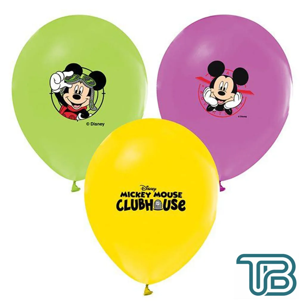 Mickey Mouse Temalı Balon 4+1 Baskılı Pastel (20 Adet) - Eminönü ToptanS | Ticaretin Kalbinden