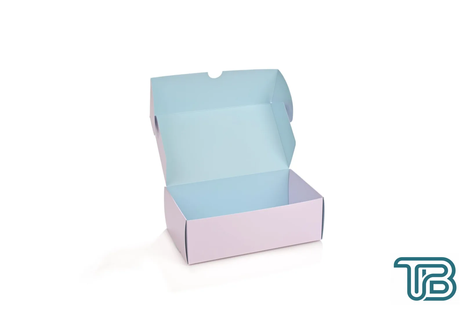 Kurabiye Kutusu Pembe-Mavi 21 x 12 cm 25 Adet