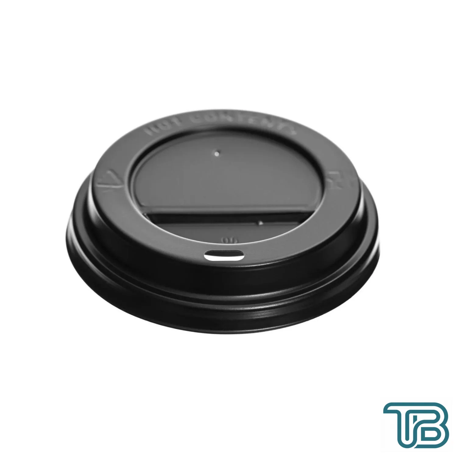 14-16 oz Sıcak İçecek Kapağı Siyah (90 mm Çap) 100 Adet