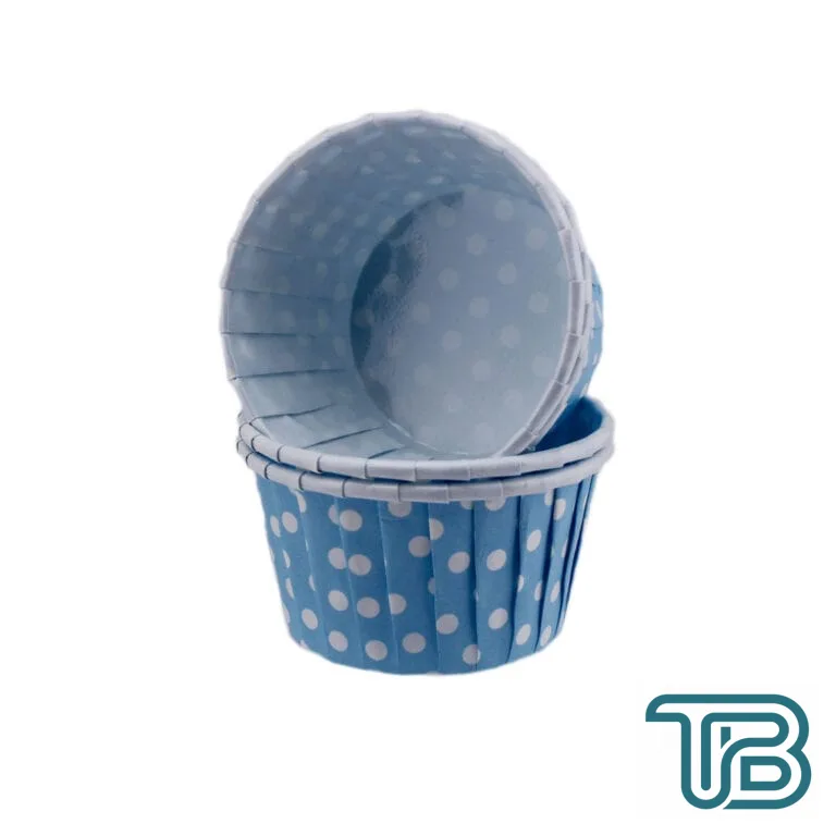 Cupcake Kalıbı Büyük Boy 62*40 Mm (50 Adet) Puantiyeli Mavi - Eminönü ToptanS | Ticaretin Kalbinden