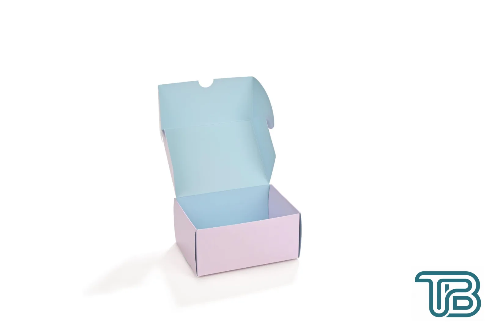 Kurabiye Kutusu Pembe-Mavi 11 x 15 cm 100 Adet