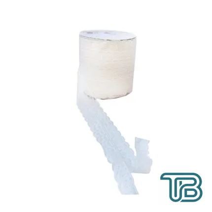 Kurdela Dantelli Çift 2 Katlı 5 Cm (10 Metre) Beyaz - Eminönü ToptanS | Ticaretin Kalbinden