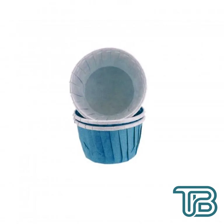 Cupcake Kalıbı Orta Boy Düz Renk 50*39 MM (100 Adet) Mavi - Eminönü ToptanS | Ticaretin Kalbinden