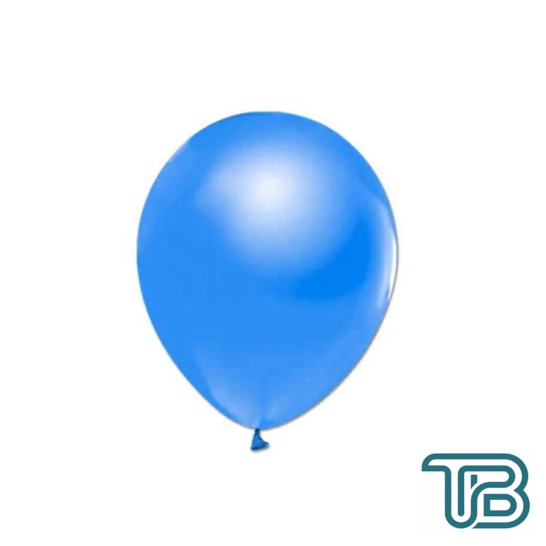Metalik Balon 12 İnç Baskısız (100 Adet) Saks Mavi - Eminönü ToptanS | Ticaretin Kalbinden