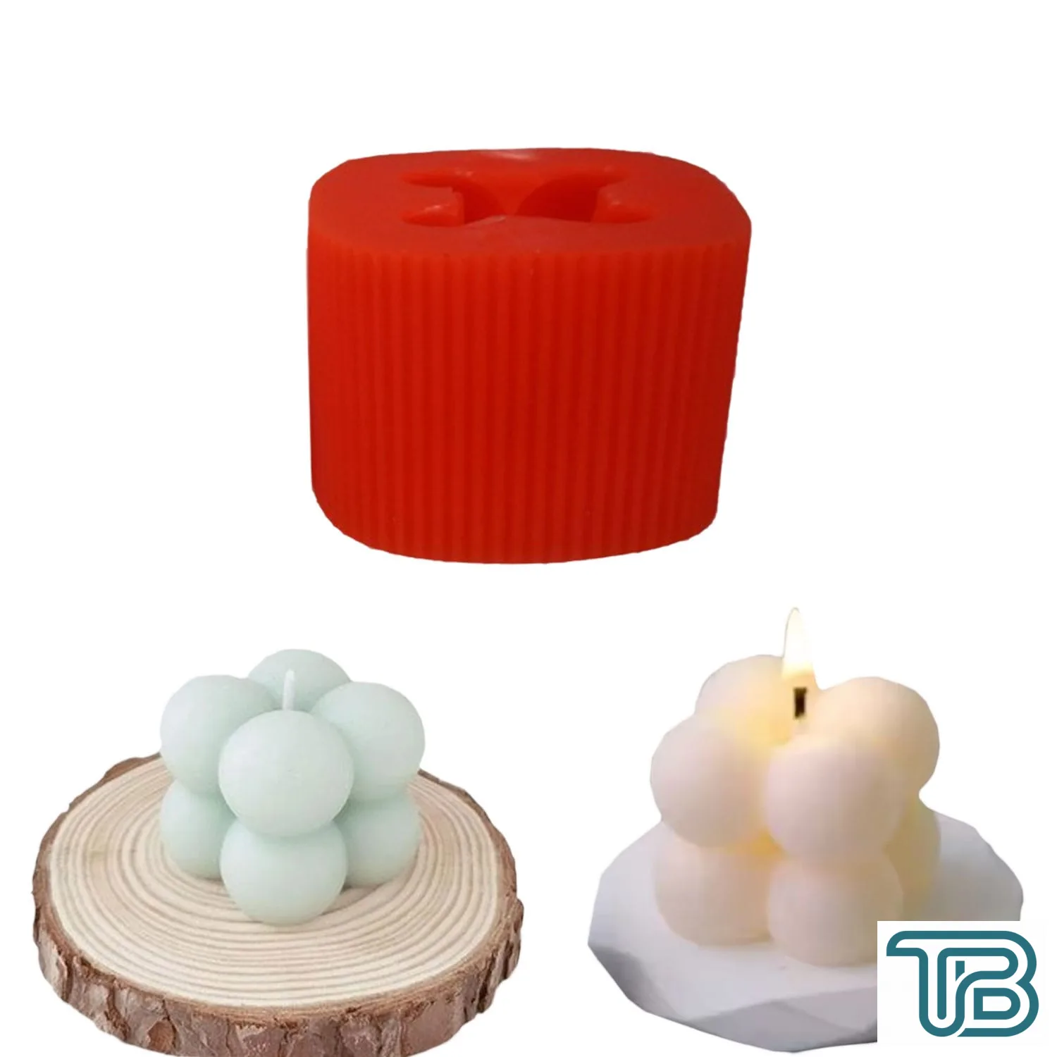 Silikon Küçük Bubble Mum Kalıbı 4X3,5 CM - Eminönü ToptanS | Ticaretin Kalbinden