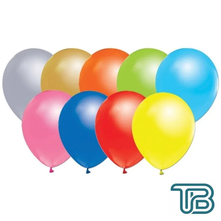 Balon 12 İnç Baskısız Metalik (20 Adet) Karışık Renk - Eminönü ToptanS | Ticaretin Kalbinden