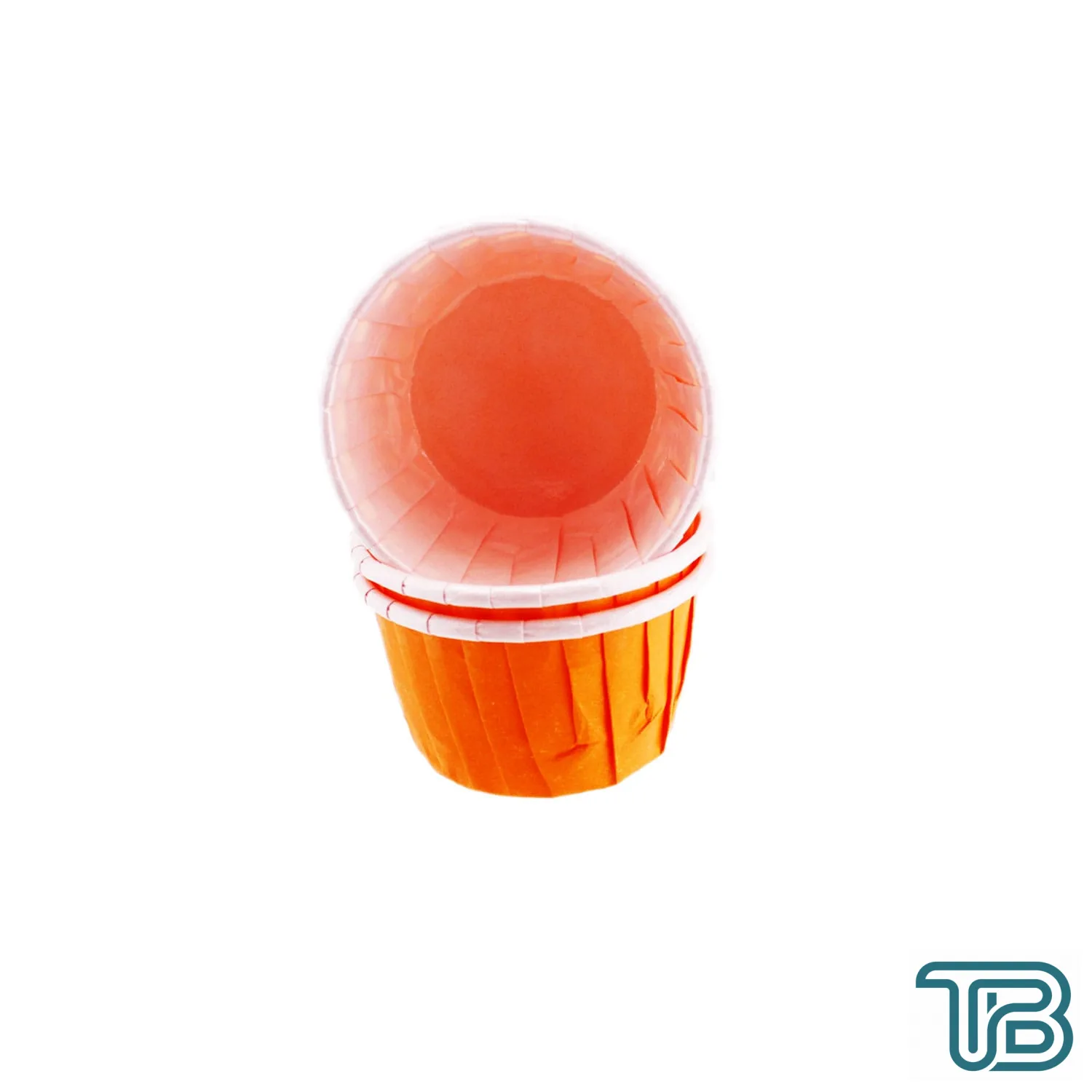 Cupcake Kalıbı Küçük Boy Düz Renk 44X35 MM (50 Adet) Turuncu - Eminönü ToptanS | Ticaretin Kalbinden