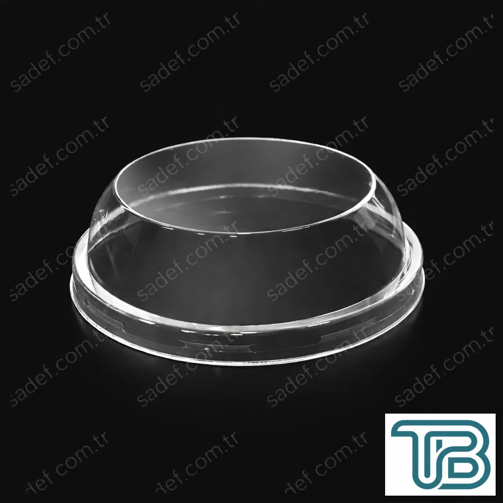 100 MM BOMBE KAPAK DELİKSİZ ŞEFFAF 100 ADET