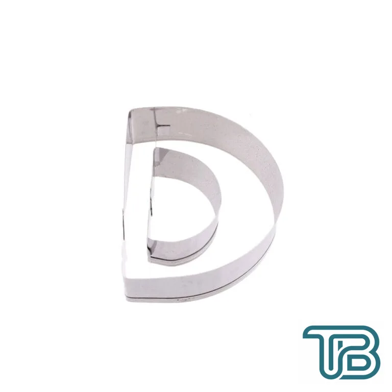 Kek Kurabiye Ve Pasta Kalıbı Metal D Harfİ Büyük Boy Alfabe 8.5 CM - Eminönü ToptanS | Ticaretin Kalbinden