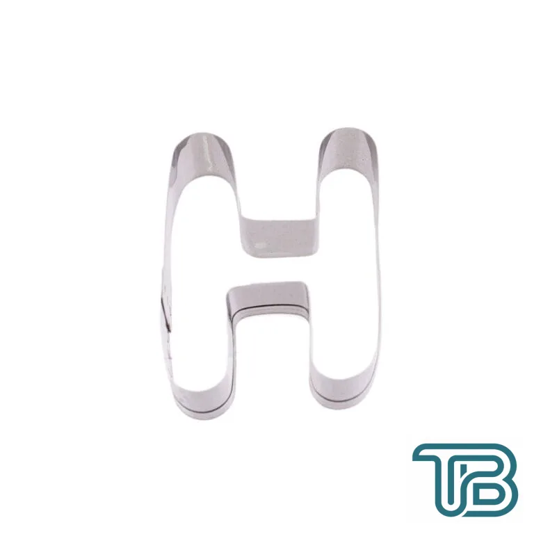 Kek Kurabiye Ve Pasta Kalıbı Metal H Harfİ Büyük Boy Alfabe 8.5 CM - Eminönü ToptanS | Ticaretin Kalbinden