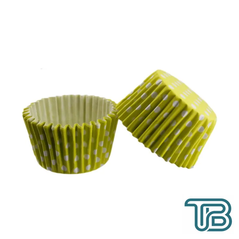 Cupcake Kalıbı Pet Kapsül Kek Kalıbı 48X34 MM (100 Adet) Puantiyeli Sarı - Eminönü ToptanS | Ticaretin Kalbinden