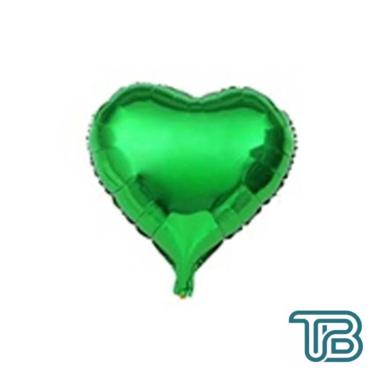 Kalp Folyo Balon Küçük Boy 45X43 Cm Yeşil - Eminönü ToptanS | Ticaretin Kalbinden