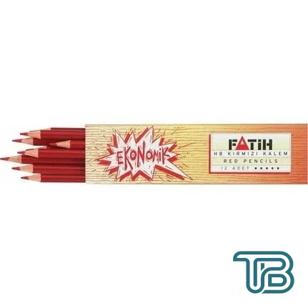 Fatih Kırmızı Kalem HB 12li Paket
