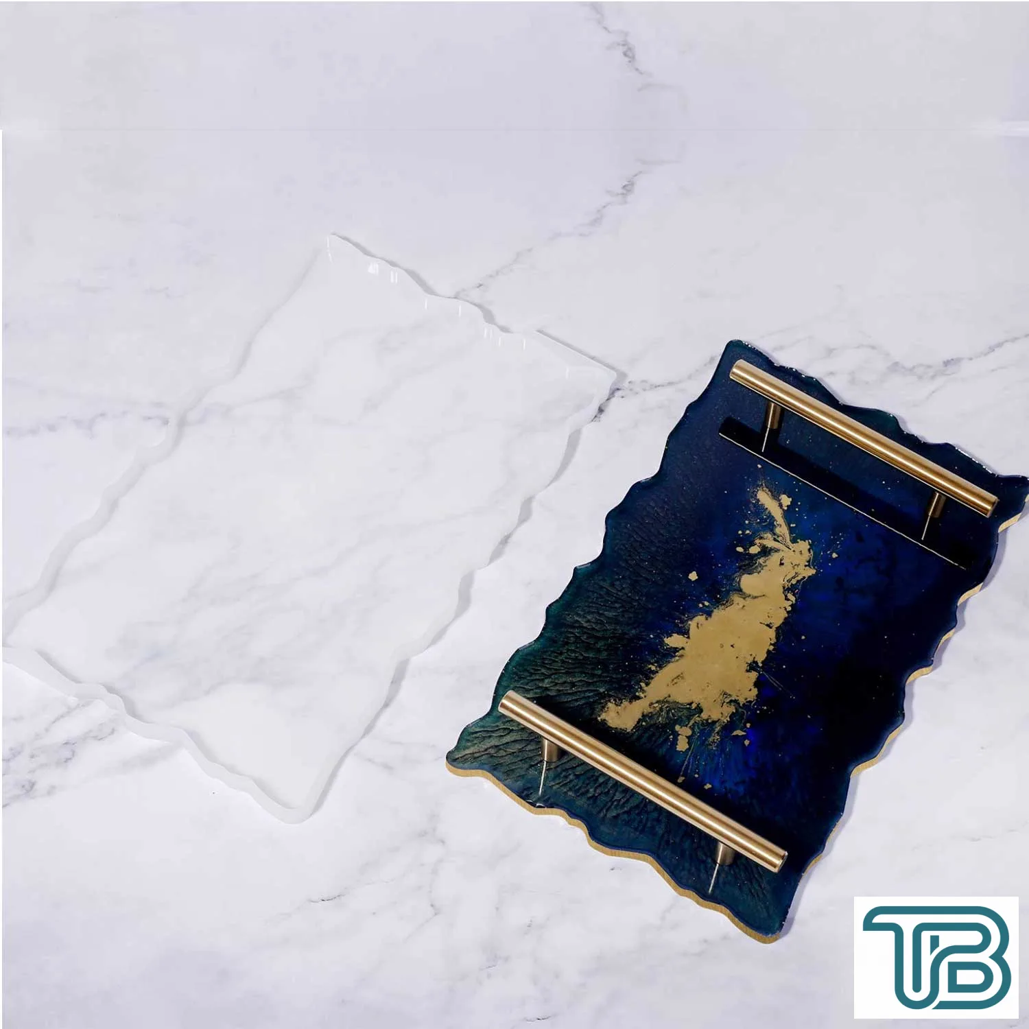 Epoksi Silikon Kalıp Dalgalı Tepsi Kalıbı Dikdörtgen Model 19X30 CM - Eminönü ToptanS | Ticaretin Kalbinden