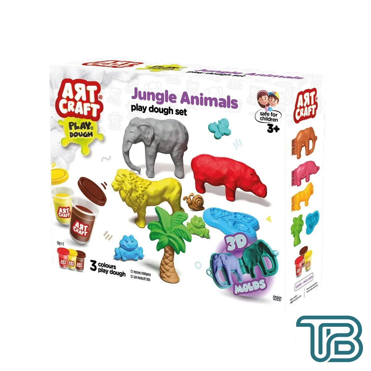 03997 Art Craft Orman Hayvanları Hamur Set 168 Gr -Fentoys