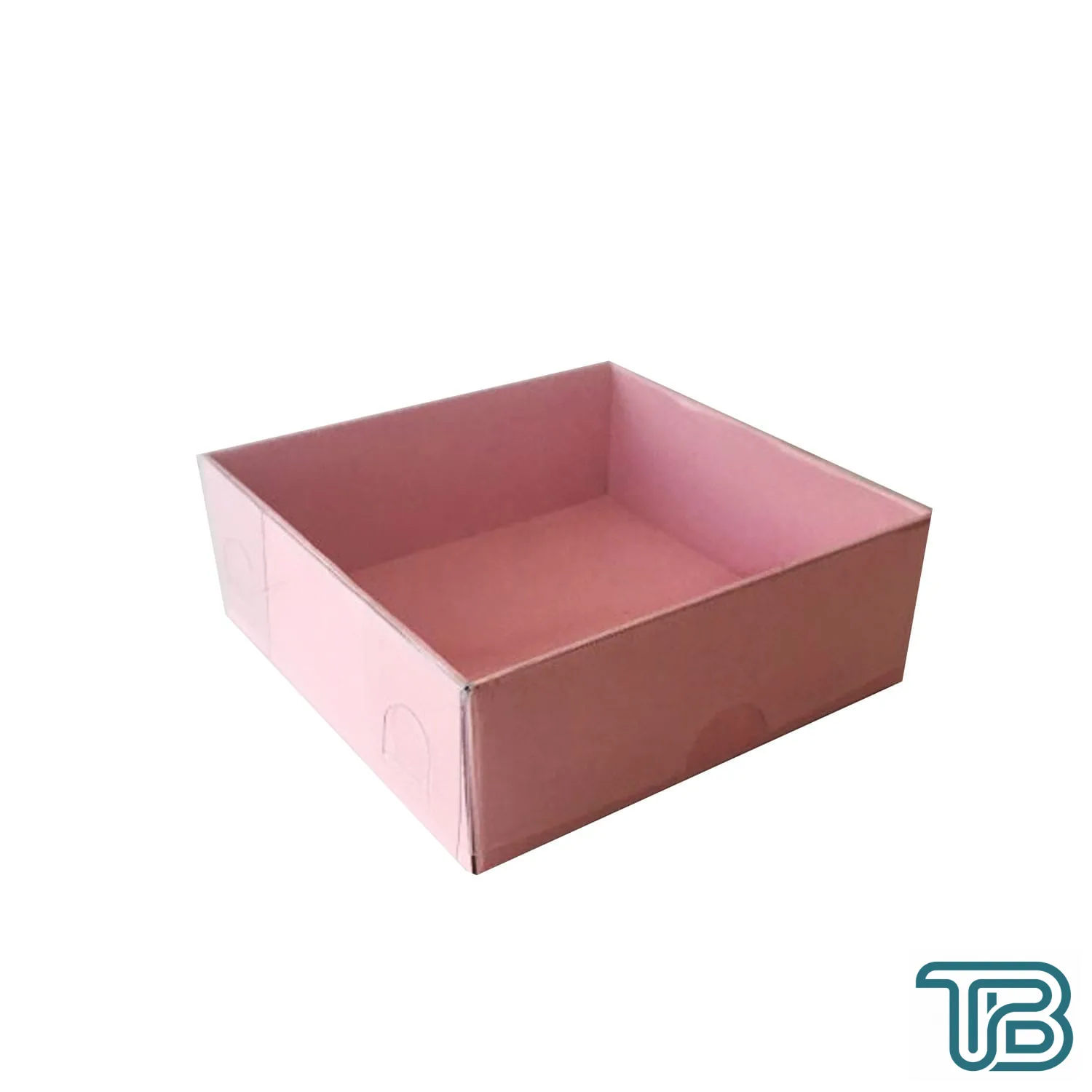 Asetat Kapaklı Karton Kutu 10X10X3 CM (50 Adet) Pembe - Eminönü ToptanS | Ticaretin Kalbinden