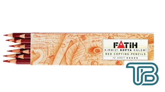 Fatih Kırmızı Kopya Kalemi 12 li Paket