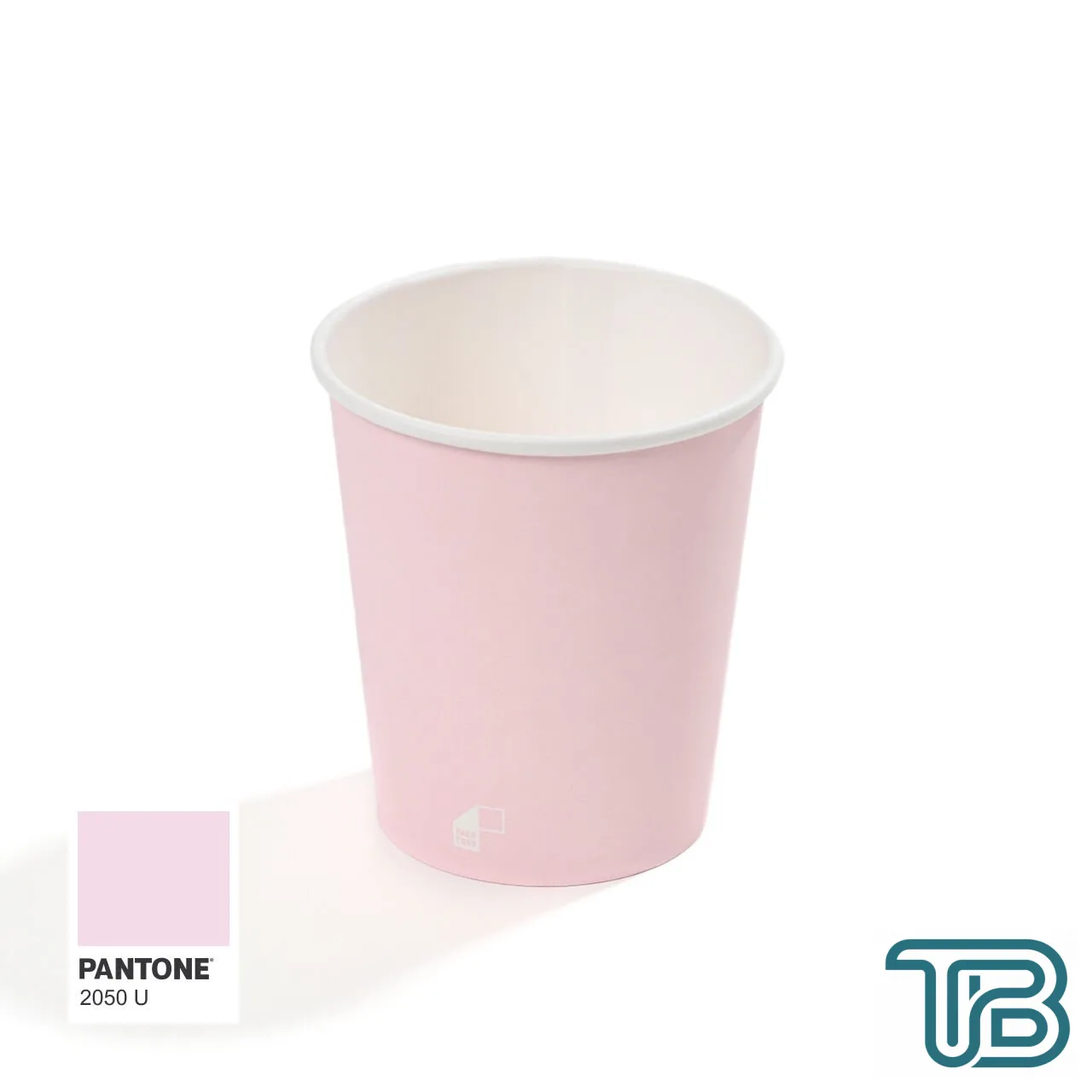 8 oz Single Wall Baskılı Karton Bardak (Pembe) 2000 Adet