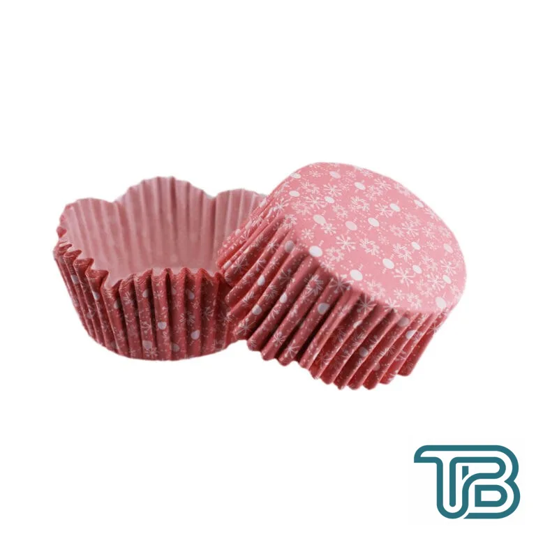 Cupcake Kalıbı Pet Kapsül Kar Desenli Pembe Dalgalı Kek Kalıbı 65X38 MM (100 Adet) - Eminönü ToptanS | Ticaretin Kalbinden