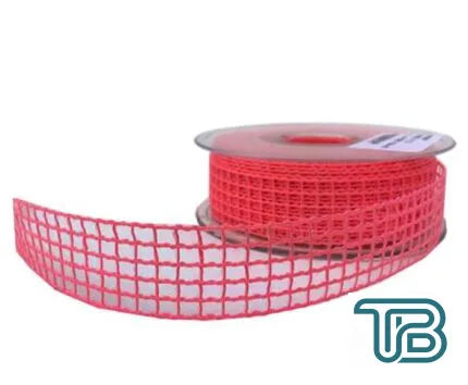 Kurdele Kanaviçe File Modeli 2 CM (20 Metre) Kırmızı - Eminönü ToptanS | Ticaretin Kalbinden