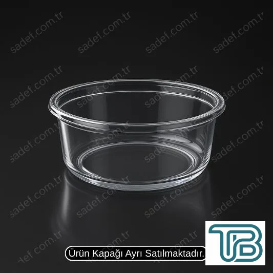 LM-08 8 OZ HUMUS PET KAP Ø117 LİMERA 11 GR ŞEFFAF 500 ADET