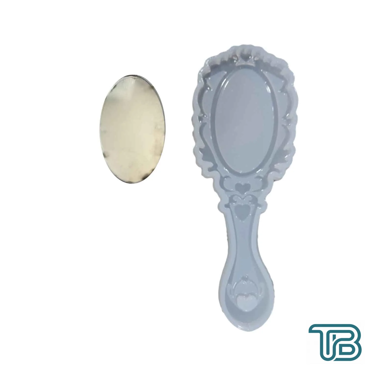 Epoksi Silikon Kalıp Dalgalı Ayna Kalıbı Ve 1 Adet Ayna 16.5 CM - Eminönü ToptanS | Ticaretin Kalbinden