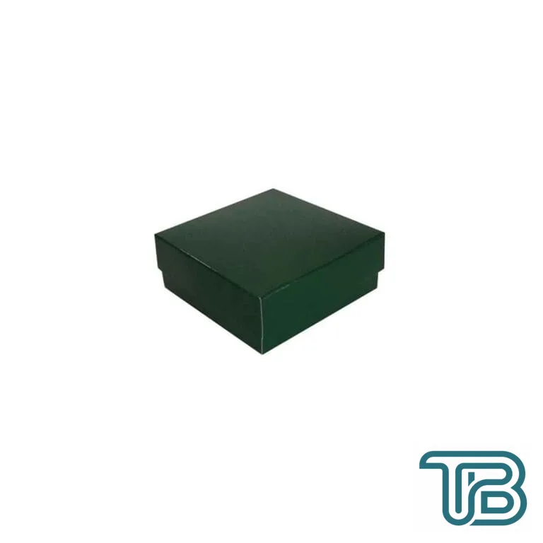 Komple Karton Kutu Düz Renk 9X9X3 CM (25 Adet) Yeşil - Eminönü ToptanS | Ticaretin Kalbinden