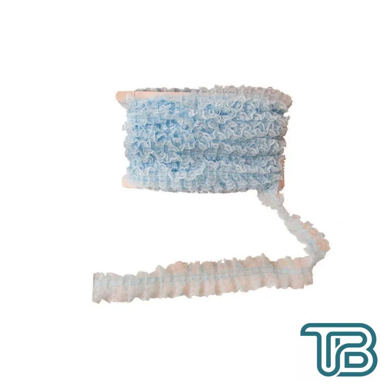 Dantelli Kurdele 4.2 Cm (18 Metre) Mavi - Eminönü ToptanS | Ticaretin Kalbinden