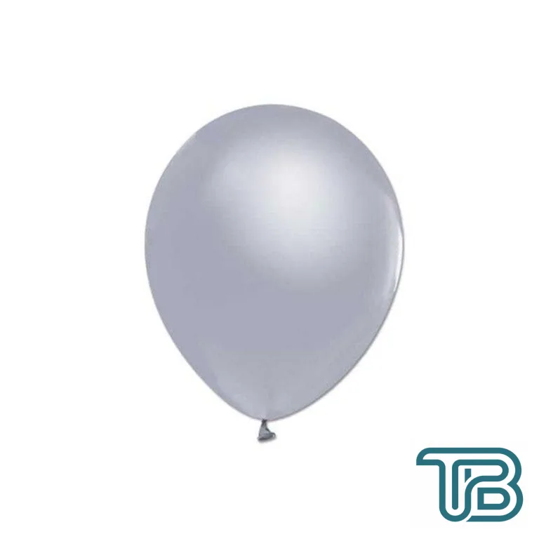 Metalik Balon 12 İnç Baskısız (100 Adet) Gümüş - Eminönü ToptanS | Ticaretin Kalbinden