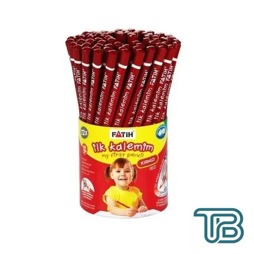 Fatih Jumbo İlk Kalemim Alıştırma Kalemi Kırmızı 72 Adet