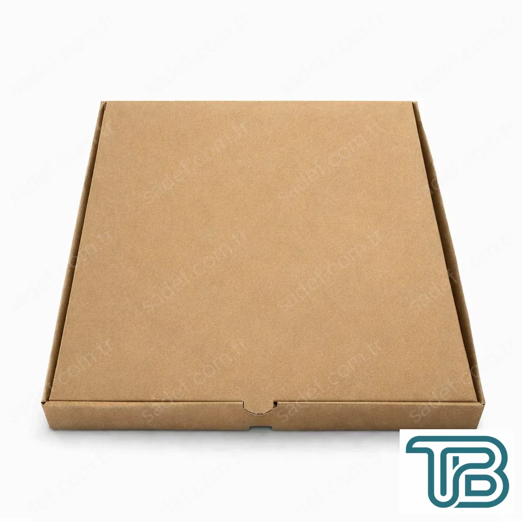 BASKISIZ KRAFT OLUKLU 33X33X4 CM PİZZA KUTUSU 100 ADET