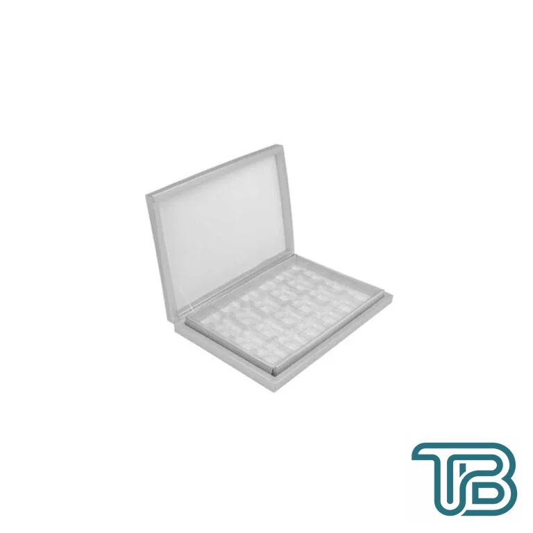 Karton Çikolata Kutusu 24 lü Separatörlü 23.4X31.5 CM Gümüş - Eminönü ToptanS | Ticaretin Kalbinden