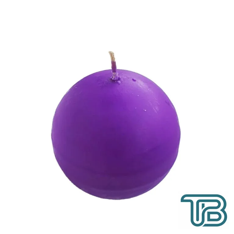 Dekoratif Top Mum Küre Yuvarlak Mum Soft Renk 8 CM Mor - Eminönü ToptanS | Ticaretin Kalbinden