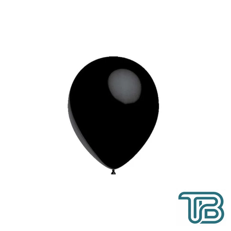 Metalik Balon 12 İnç Baskısız (100 Adet) Siyah - Eminönü ToptanS | Ticaretin Kalbinden