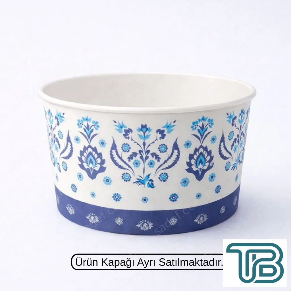 KAPAKSIZ ( CEK - METROSAN ) 16 OZ BASKILI KARTON ÇORBA KASE 1000 ADET