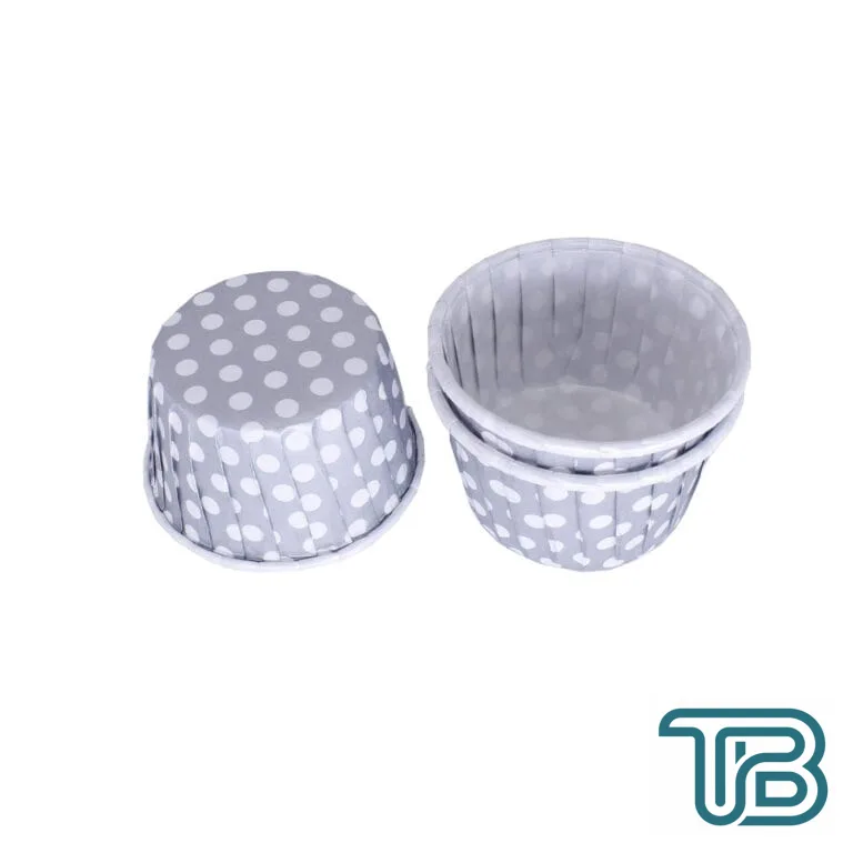 Cupcake Kalıbı Orta Boy 50*39 Mm (50 Adet) Puantiyeli Gümüş - Eminönü ToptanS | Ticaretin Kalbinden