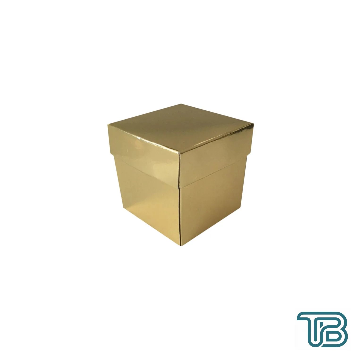 Metalize Parlak Komple Karton Kutu Düz Renk 6X6X6 CM (25 Adet) Gold - Eminönü ToptanS | Ticaretin Kalbinden