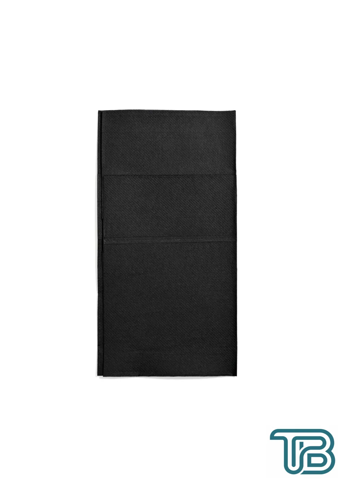 Çift Kat Siyah Garson Katlama Peçete 1/8 33x33 cm(Açık hali) 1200 Adet