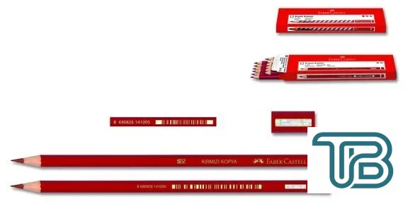 Faber Castell Kırmızı Kopya Kalemi 12 Adet