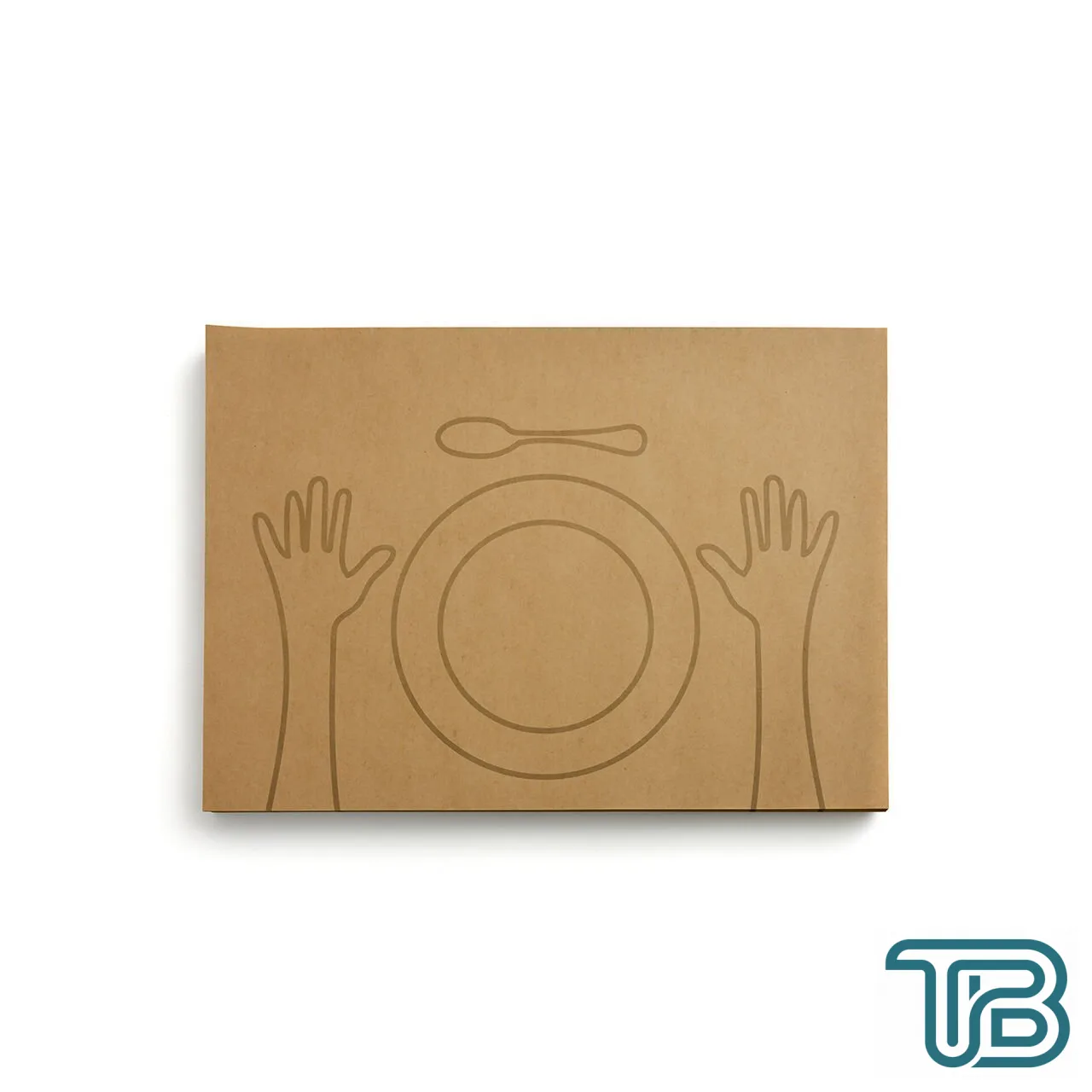 El-Tabak Desenli Kraft Servis Kağıdı 34x24,5 cm 500 Adet