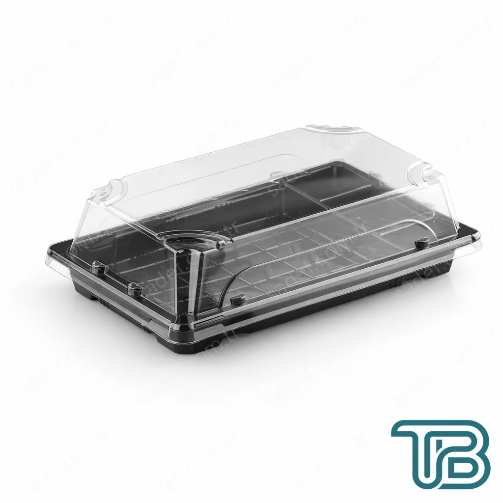 L-ST10 LİMERA SUŞİ (216X136) 4 BÖLMELİ GÖVDE + KAPAK 35 GR 300 ADET