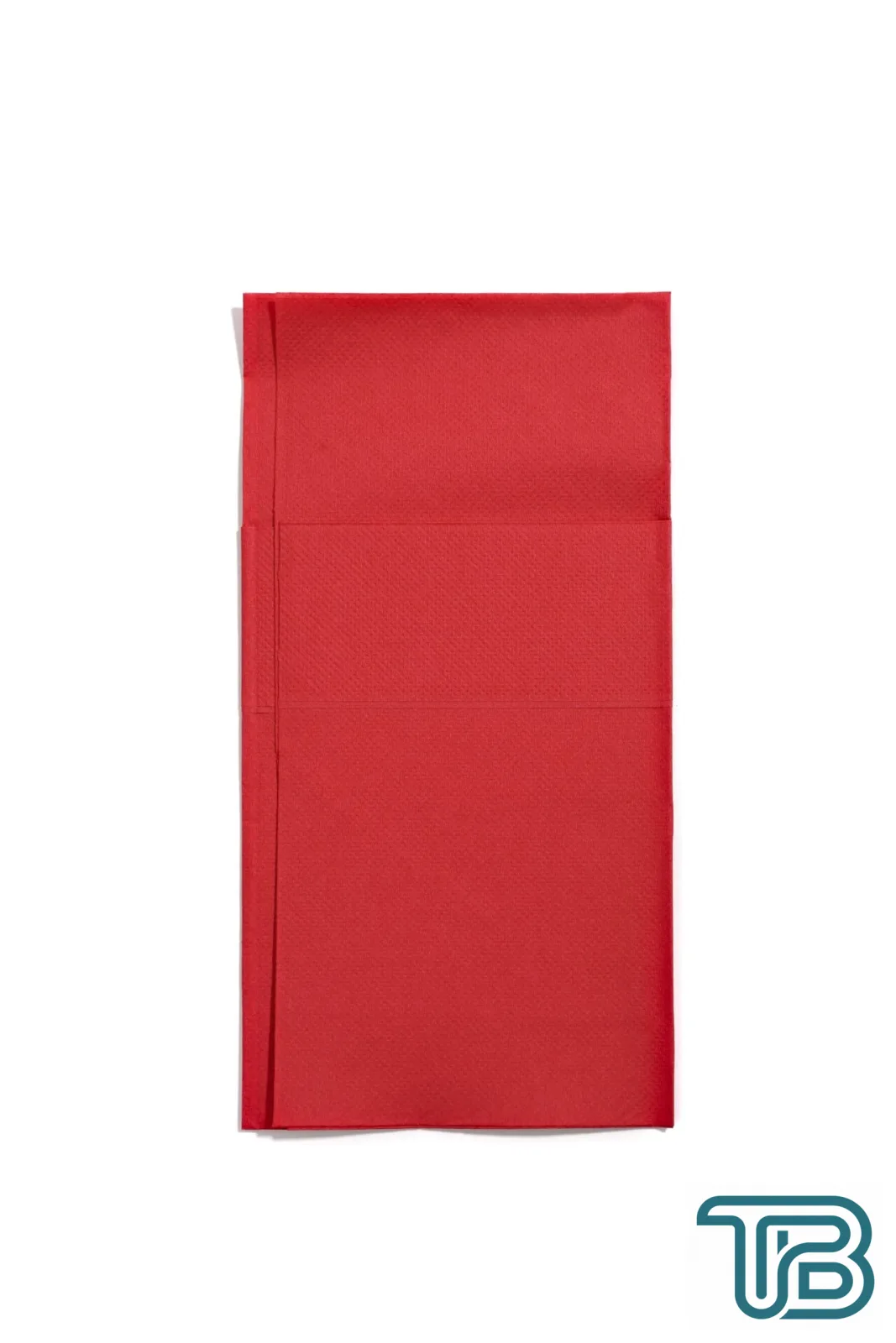 Çift Kat Kırmızı Cepli Peçete 1/8 40x40 cm (Açık hali) 1200 Adet